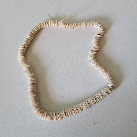 Jewelry - Genuine Natural Heishi Beads Strand Jewelry Making Coastal Hawaiian Tropical